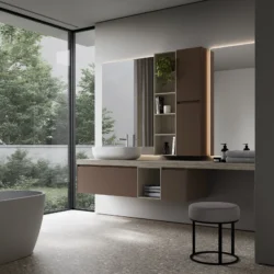 Lavabo Click da appoggio in mineralux o mineralsolid  - Ideagroup