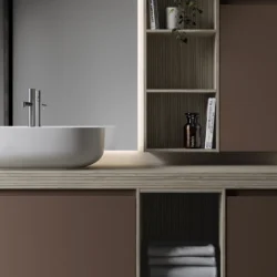 Lavabo Click da appoggio in mineralux o mineralsolid  - Ideagroup