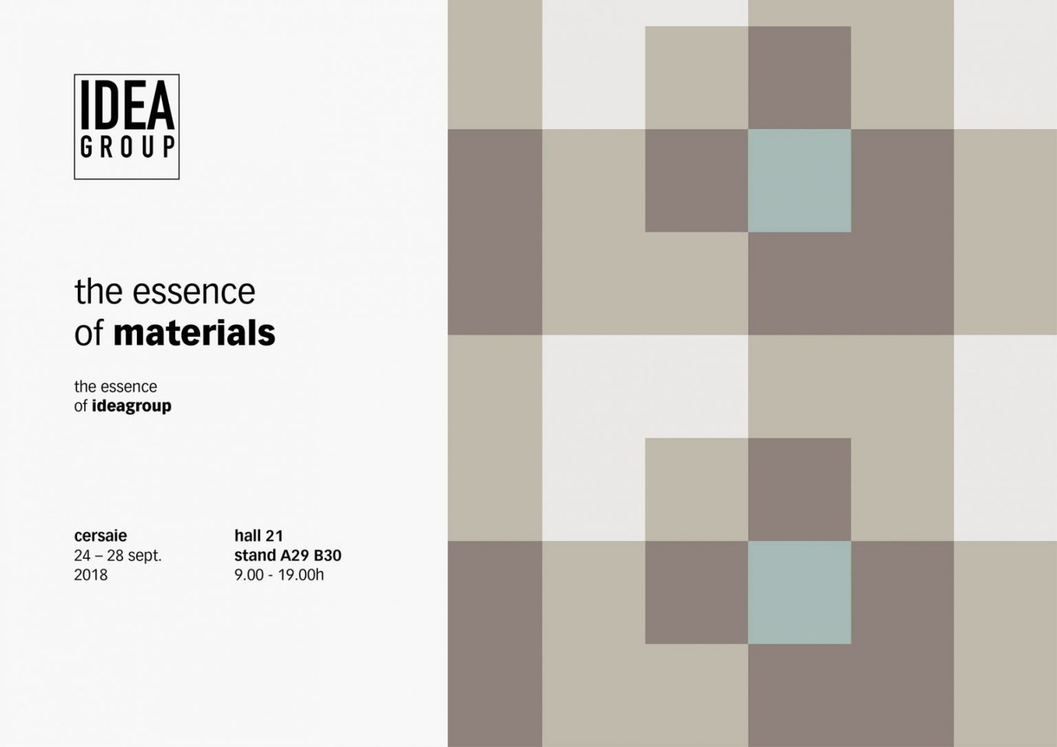 Ideagroup al Cersaie 2018