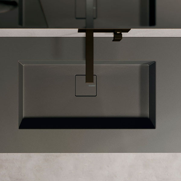 Piano Duplex in Fenix con lavabo integrato
