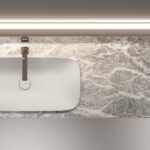 Lavabo Alveo da incasso soprapiano in ceramica  - Ideagroup