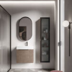 Specchio ovale Asola con cornice in metallo  - Ideagroup
