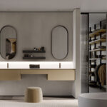 Specchio ovale Asola con cornice in metallo  - Ideagroup