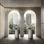 Specchio ovale bifacciale a soffitto Beauty  - Ideagroup
