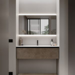 Specchio rettangolare Dual Touch H. 70 con illuminazione integrata  - Ideagroup