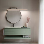 Specchio decagonale Deka con telaio in alluminio  - Ideagroup