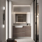 Specchio rettangolare Eco con illuminazione integrata  - Ideagroup