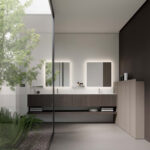 Specchio quadrato Joule con illuminazione  - Ideagroup