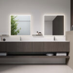 Specchio quadrato Joule con illuminazione  - Ideagroup