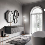 Specchio ottagonale Ottagono con telaio in alluminio  - Ideagroup