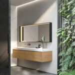 Specchio rettangolare Pigreco con telaio in alluminio e illuminazione integrata  - Ideagroup
