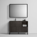 Specchio rettangolare Pigreco con telaio in alluminio e illuminazione integrata  - Ideagroup