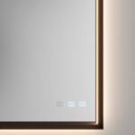 Specchio rettangolare Pigreco retroilluminato con telaio in alluminio e illuminazione integrata  - Ideagroup