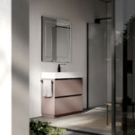 Specchio rettangolare Prisma con telaio in alluminio  - Ideagroup