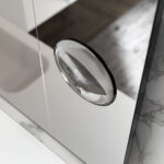 Specchio rettangolare SAT/SAL con telaio in alluminio e specchio ingranditore  - Ideagroup