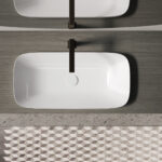 Lavabo Alveo da incasso soprapiano in ceramica  - Ideagroup