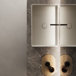 Lavabo Riva06 da appoggio in cristalplant  - Ideagroup