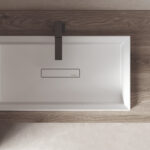 Lavabo Elite da incasso soprapiano in mineralux o mineralsolid  - Ideagroup