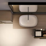 Lavabo Laguna06 da appoggio in cristalplant  - Ideagroup