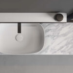 Lavabo Laguna05 da appoggio in Cristalplant  - Ideagroup