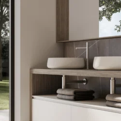 Lavabo Beauty da appoggio in cristalplant  - Ideagroup