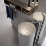 Lavabo Cilindro freestanding in cristalplant  - Ideagroup