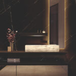 Lavabo Slide da appoggio in marmo  - Ideagroup