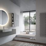 Lavabo Slim 60 da semi-incasso in ceramica  - Ideagroup