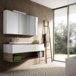 Lavabo Slim da incasso soprapiano in ceramica  - Ideagroup