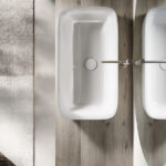 Lavabo Soul da semi-incasso soprapiano in ceramica  - Ideagroup