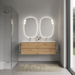 Specchio ovale Flow retroilluminato a led  - Ideagroup