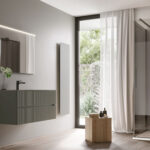 Specchio rettangolare Step con luce led superiore integrata  - Ideagroup