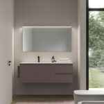 Specchio rettangolare Step con luce led superiore integrata  - Ideagroup