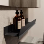 Mensola in alluminio Mal con/senza portasalviette  - Ideagroup