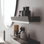 Mensola in alluminio Mal con/senza portasalviette  - Ideagroup