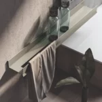 Mensola in alluminio Mal con/senza portasalviette  - Ideagroup