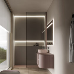 Lavabo Giove03 da appoggio in Cristalplant  - Ideagroup