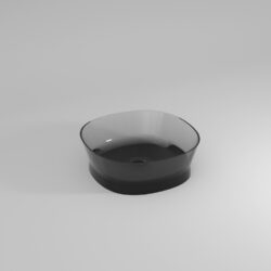 Lavabo quadrato Habe in Khromalite  - Ideagroup