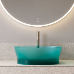 Lavabo quadrato Habe in Khromalite  - Ideagroup